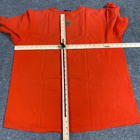 Nautica Competition T-shirt 2XL Orange Vintage Made in USA Spellout - Picture 7 of 9